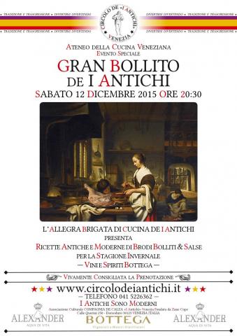 Ateneo della Cucina Veneziana - Gran Bollito De I Antichi - sabato 12 dicembre 2015