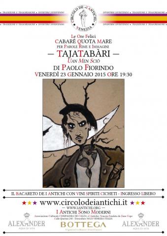 CdIAV-CabarèQuotaMare-TajaTabari di e con Paolo Fiorindo.